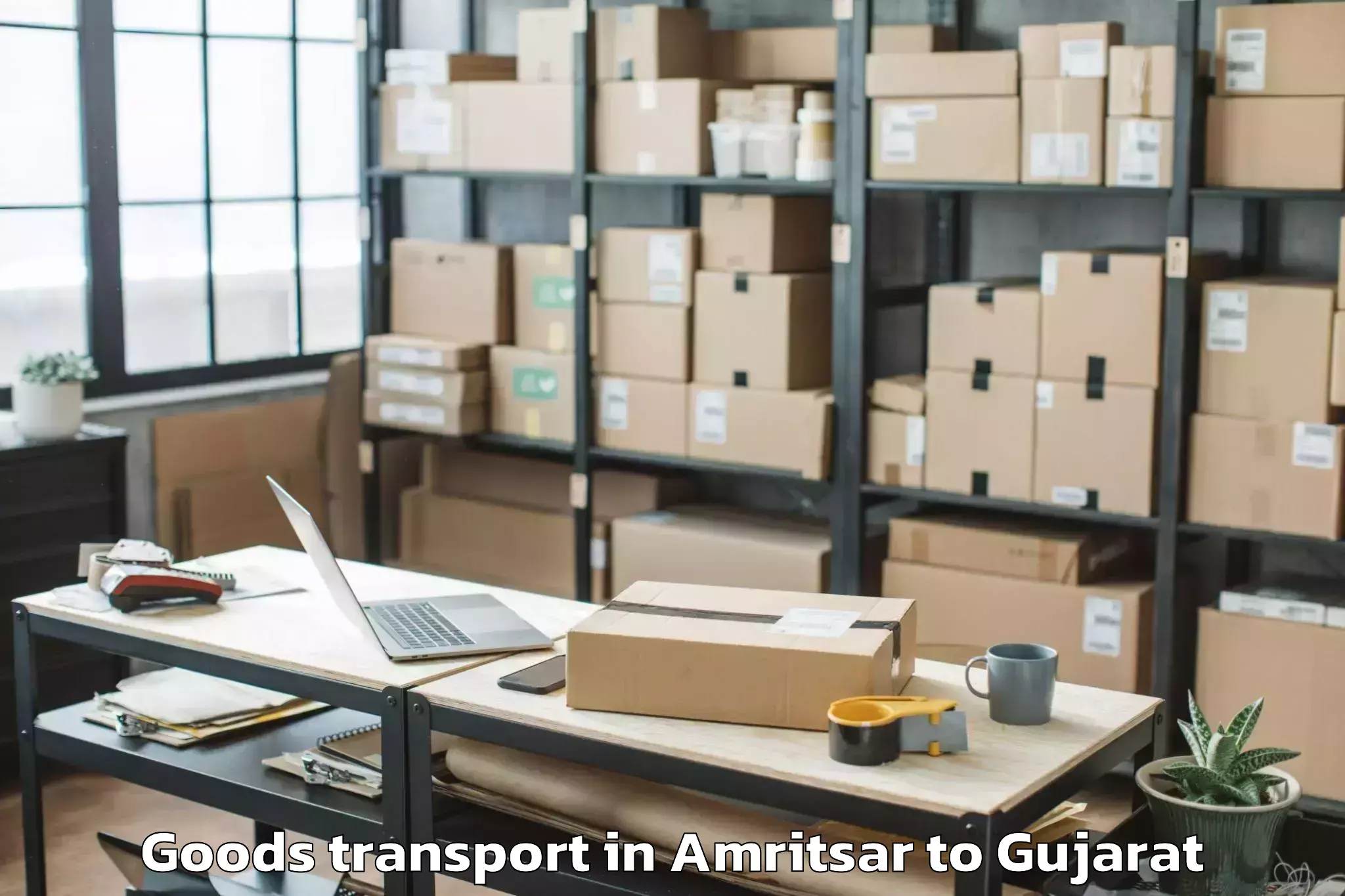 Reliable Amritsar to Vapi Goods Transport